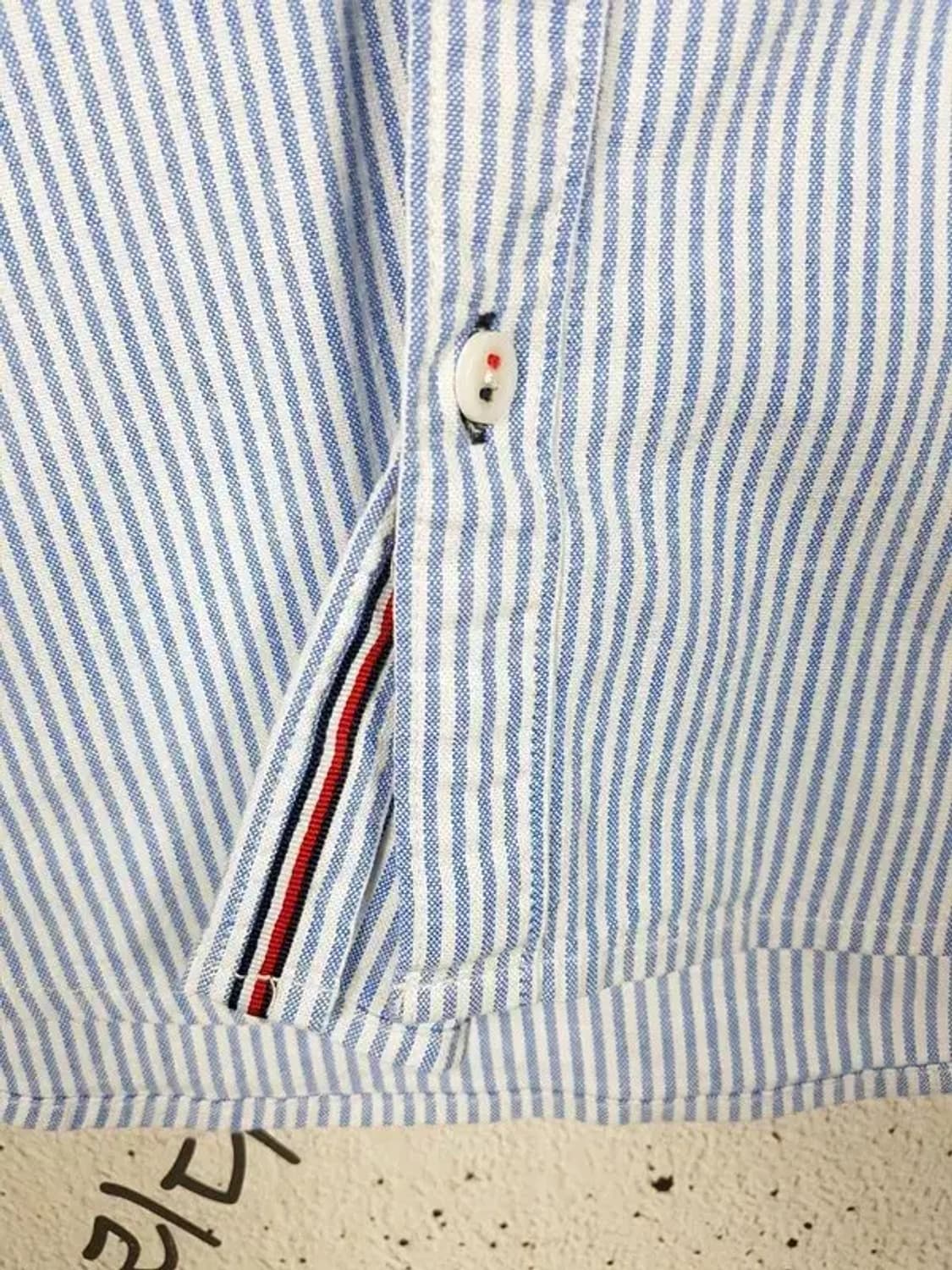 타미힐피거 셔츠 스트라이프 라이트 블루 176 1100310 상품이미지4