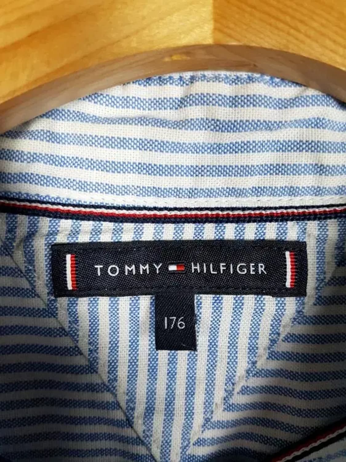 타미힐피거 셔츠 스트라이프 라이트 블루 176 1100310 상품이미지6