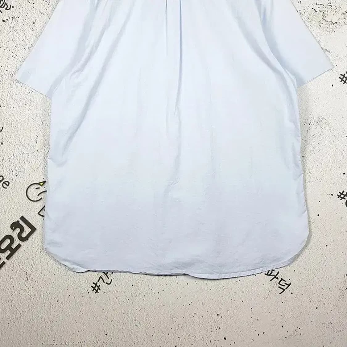 타미힐피거 레귤러핏 반팔 셔츠 라이트블루 XXL 1100313 상품이미지4