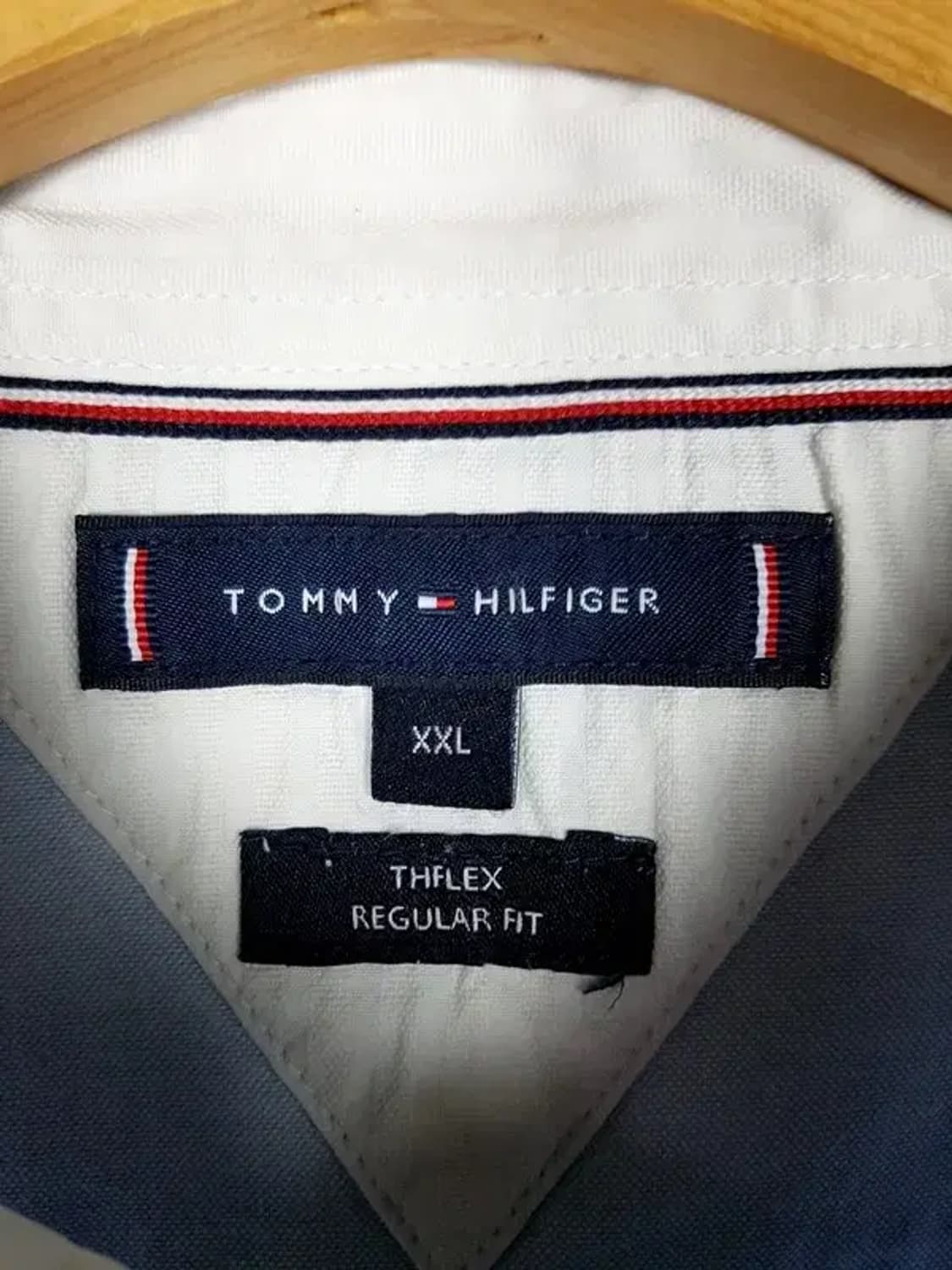 타미힐피거 레귤러핏 반팔 셔츠 라이트블루 XXL 1100313 상품이미지6