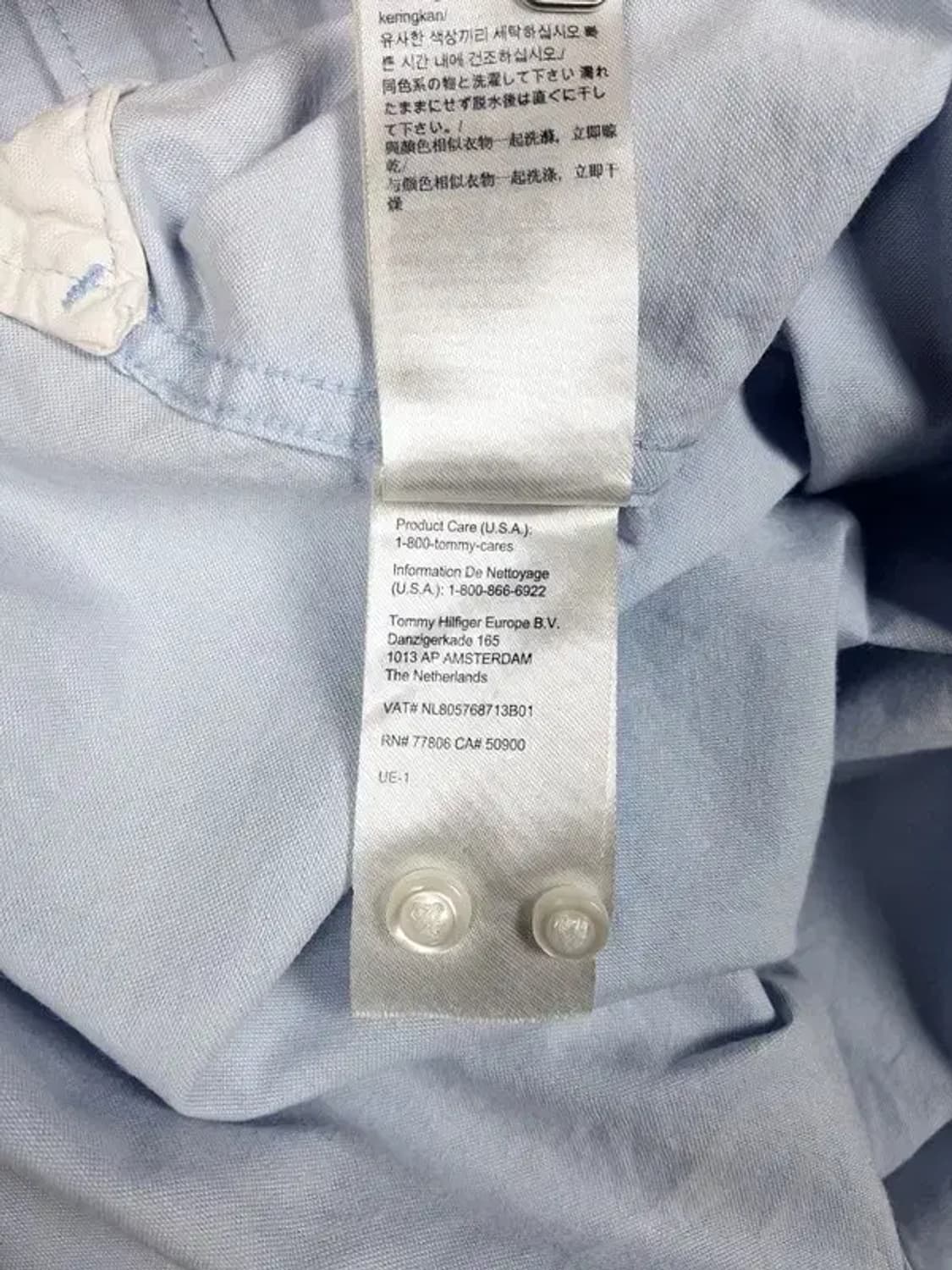 타미힐피거 레귤러핏 반팔 셔츠 라이트블루 XXL 1100313 상품이미지7