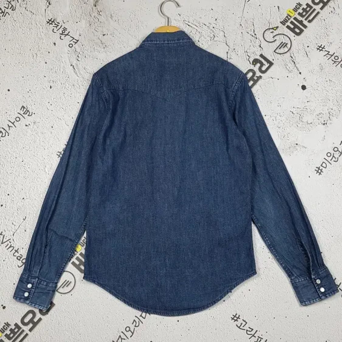 리바이스 타입1 웨스턴 데님 셔츠 긴팔 진청 S 1100316 상품이미지2