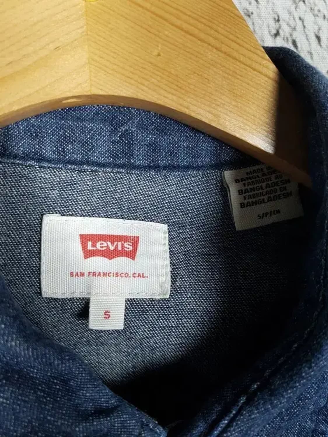 리바이스 타입1 웨스턴 데님 셔츠 긴팔 진청 S 1100316 상품이미지4