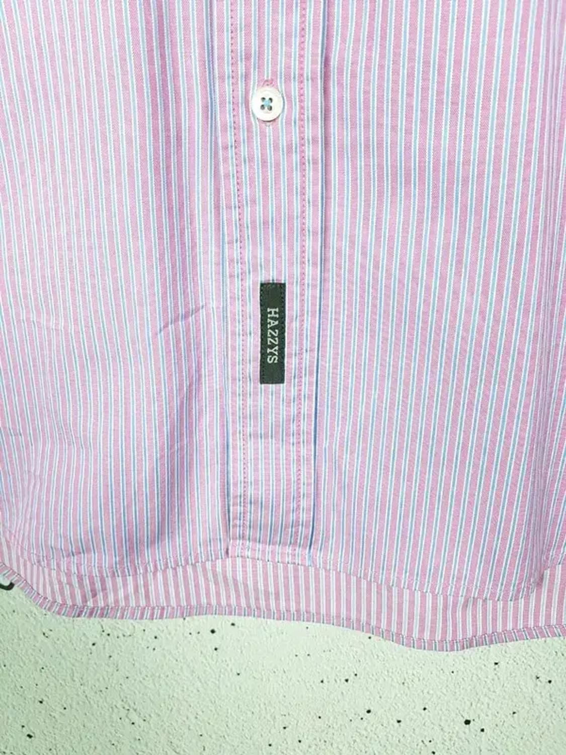 헤지스 H셔츠 긴팔 스트라이프 라이트 핑크 110 1100314 상품이미지4