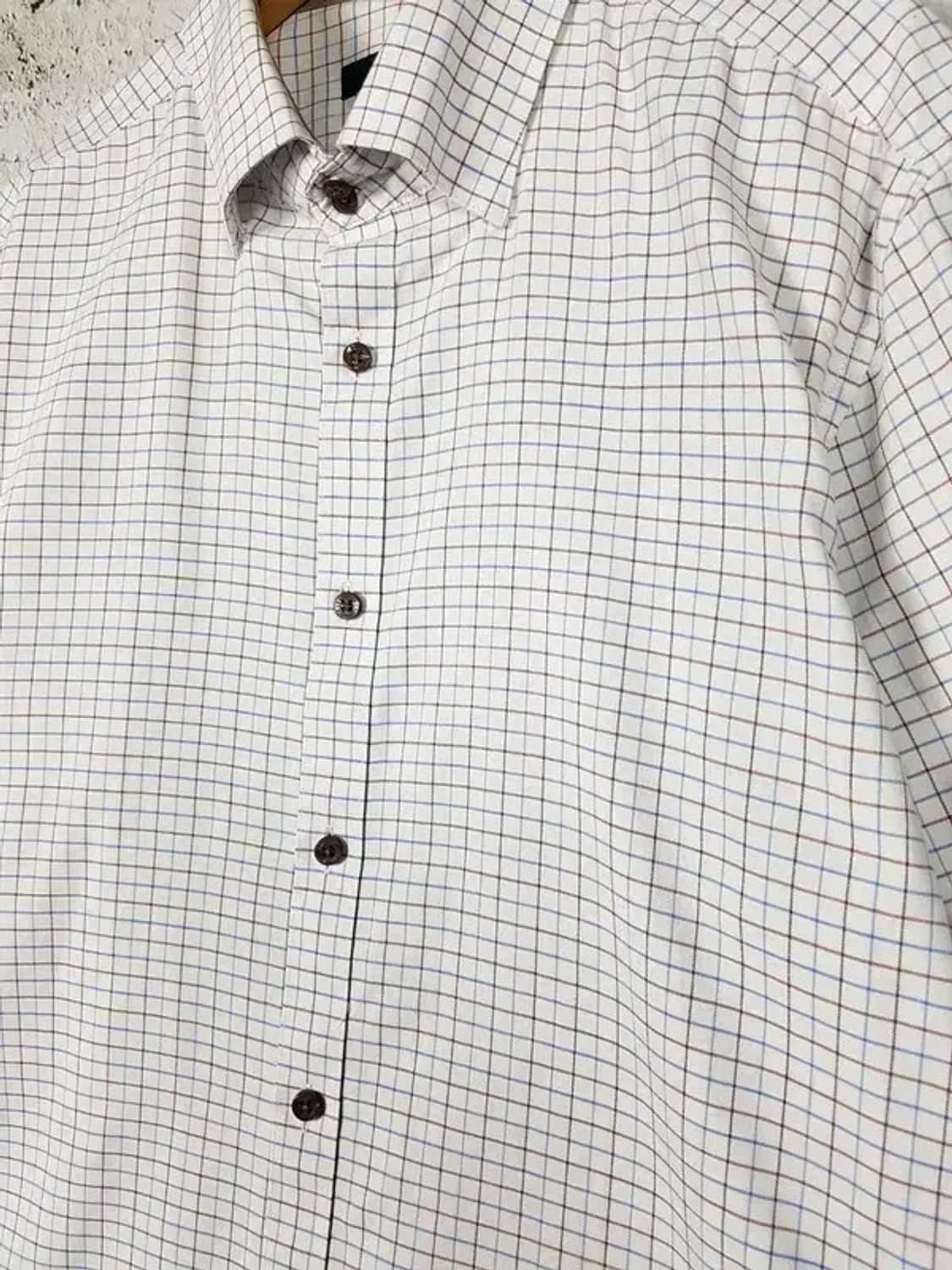 닥스 DAKS 셔츠 긴팔 화이트 테터솔체크 105 1100315 상품이미지3