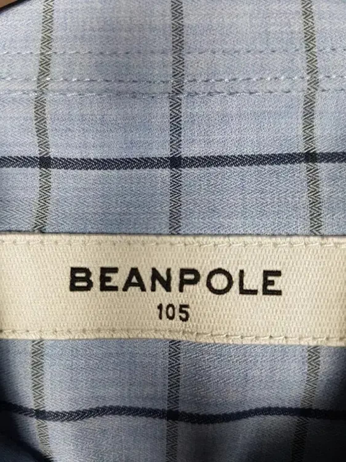 빈폴 셔츠 긴팔 라이트 블루 테터솔체크 105 1100318 상품이미지4