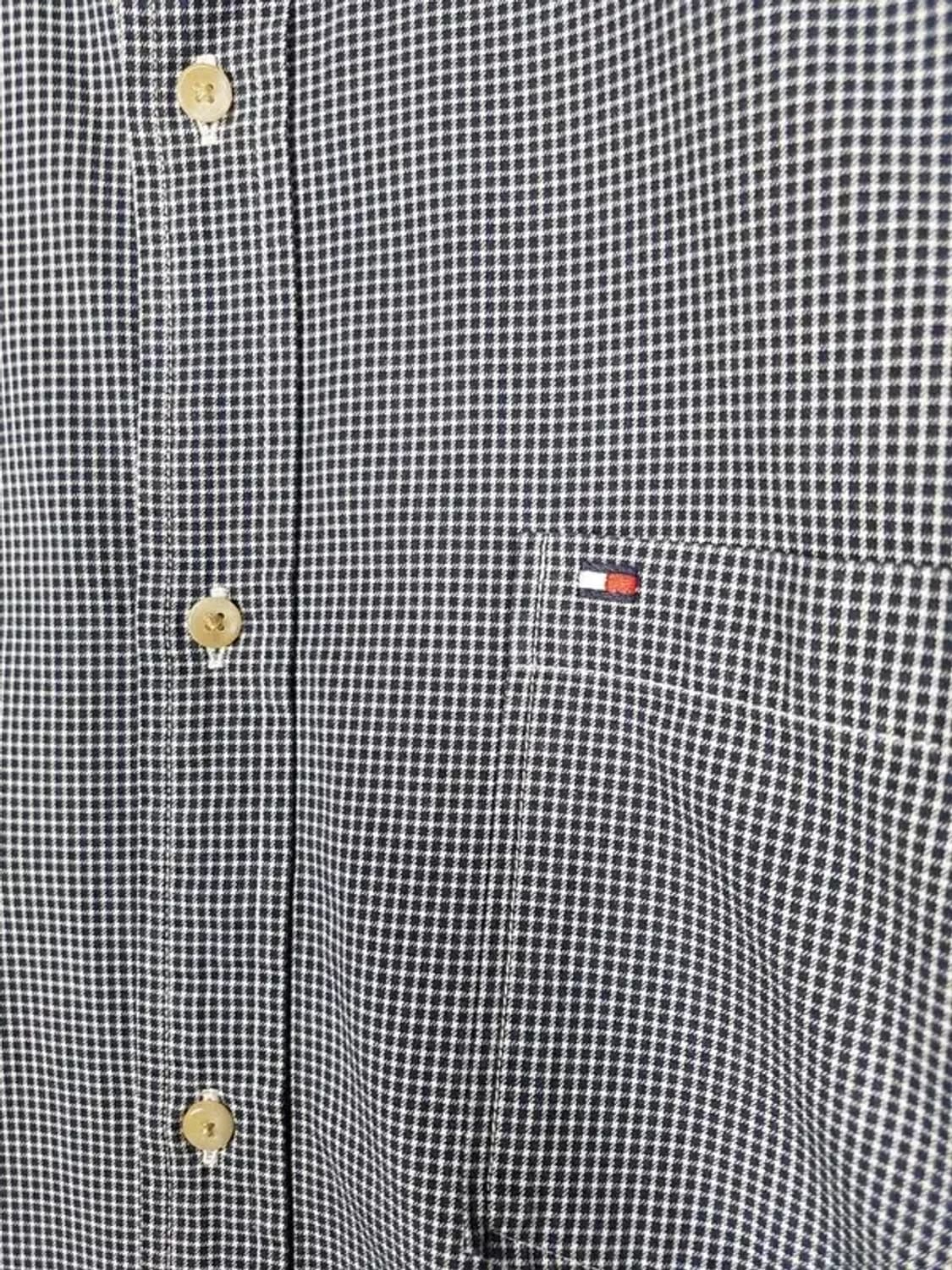 타미힐피거 셔츠 긴팔 네이비 셰퍼드체크 XXL 1100319 상품이미지3