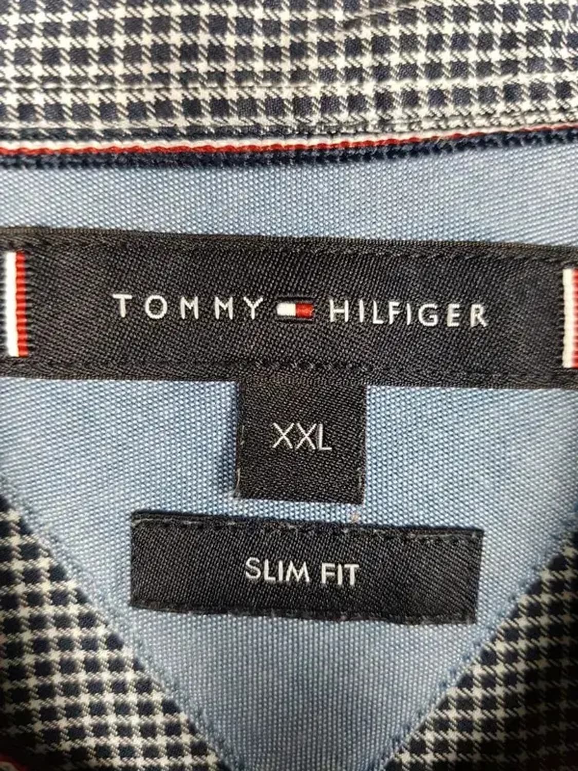 타미힐피거 셔츠 긴팔 네이비 셰퍼드체크 XXL 1100319 상품이미지4