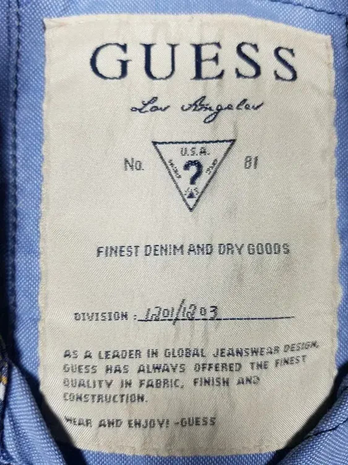 게스 GUESS 셔츠 긴팔 라이트 블루 솔리드 M 1100320 상품이미지4