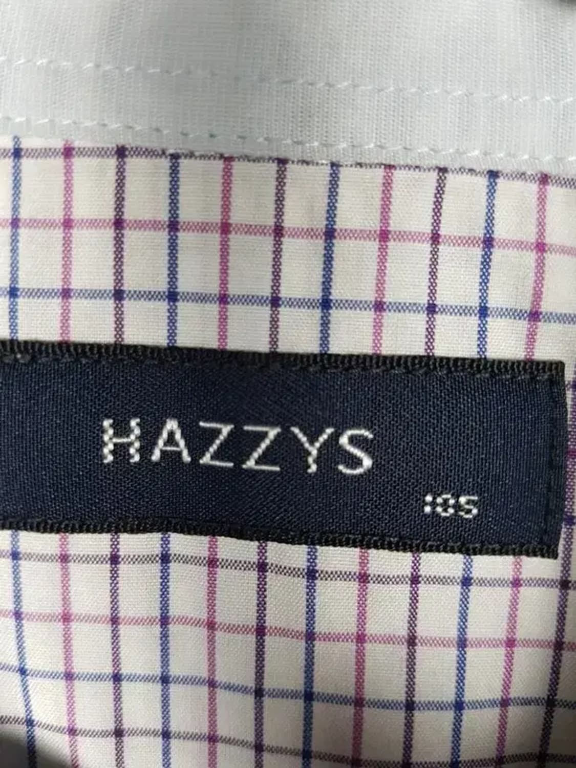 헤지스 HAZZYS 셔츠 반팔 화이트 테터솔체크 105 1100321 상품이미지8