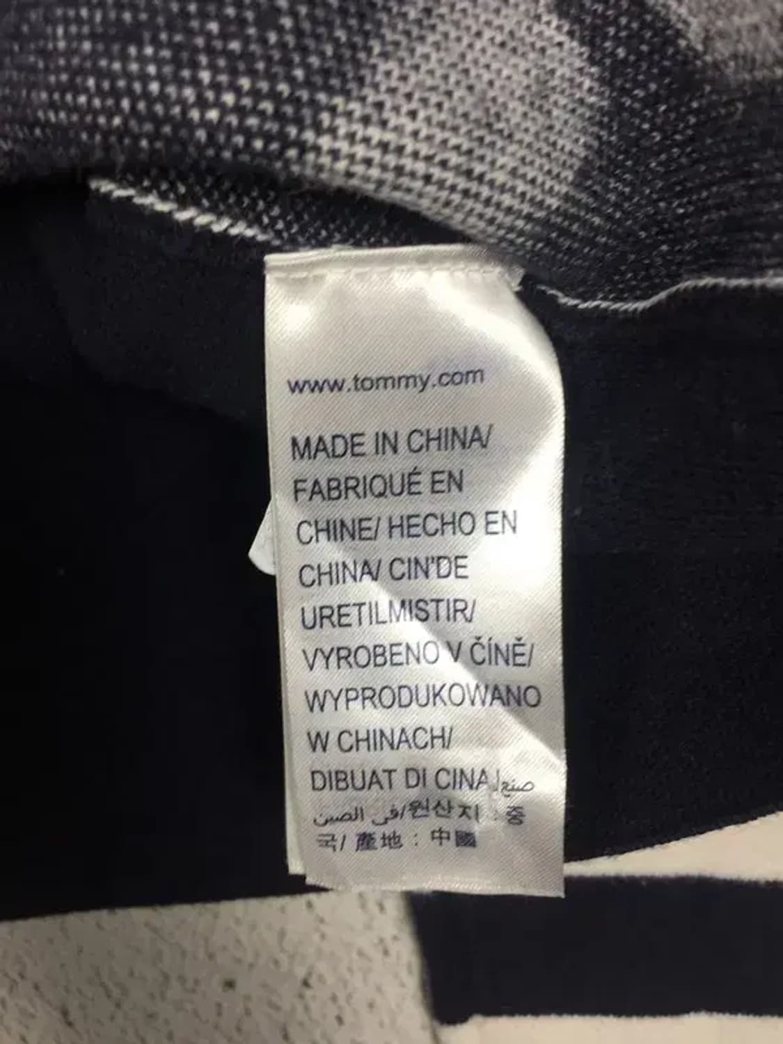 타미힐피거 레터링 라운드넥 여성 니트 네이비 S 2400093 상품이미지8