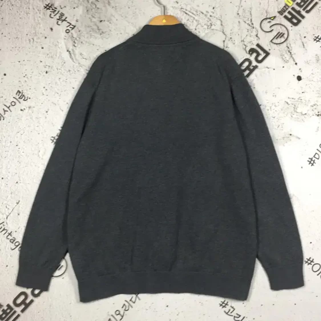 타미힐피거 TOMMY 하프집업 스웨터 니트 그레이 XXL 2400094 상품이미지2