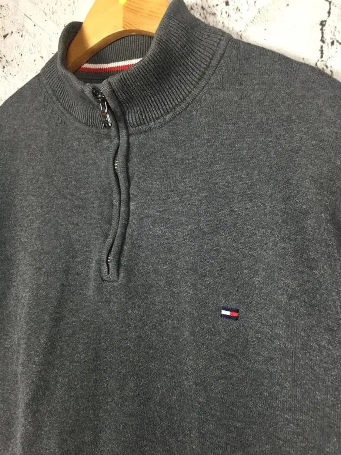 타미힐피거 TOMMY 하프집업 스웨터 니트 그레이 XXL 2400094 상품이미지3