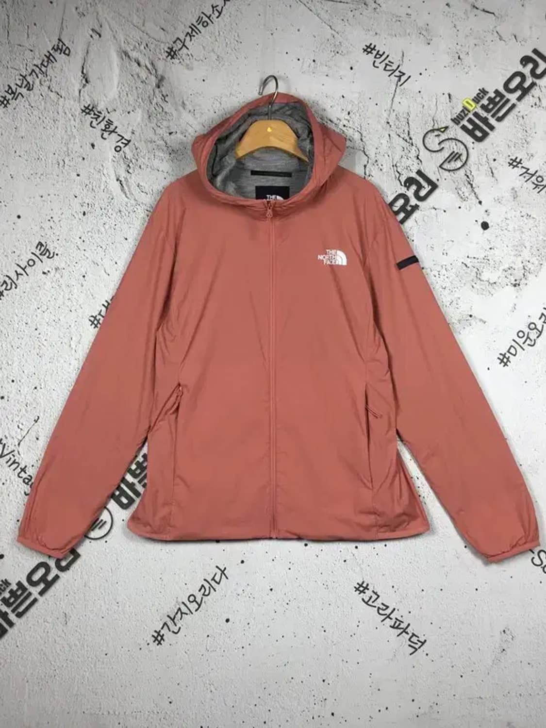 노스페이스 익스플로링 여성 후드 바람막이 코랄 L/95 3800170 상품이미지1