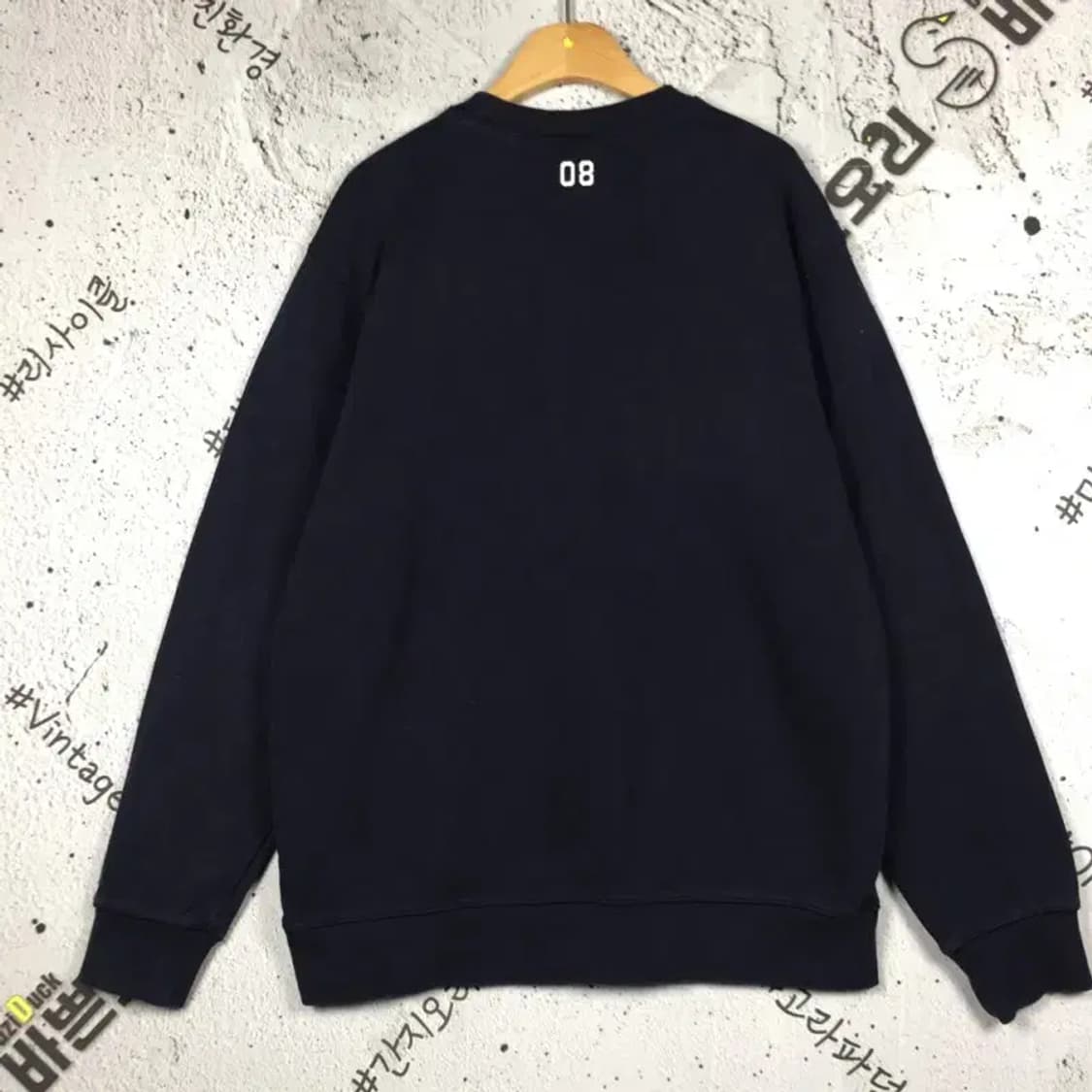 커버낫 C 로고 스웨트셔츠 맨투맨 네이비 M 2200216 상품이미지2