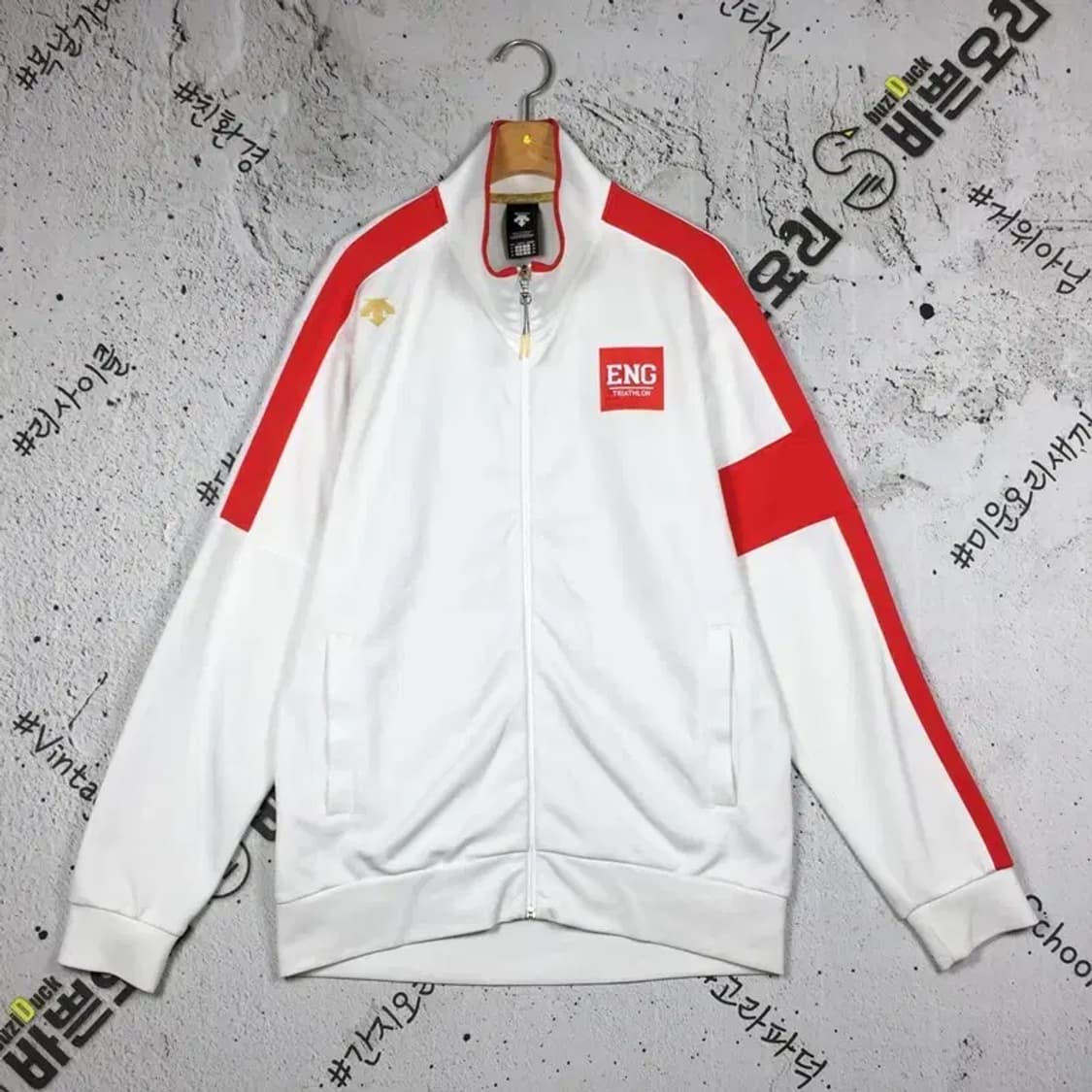데상트 트라이애슬론 잉글랜드 져지 자켓 화이트 95 3100242 상품이미지1