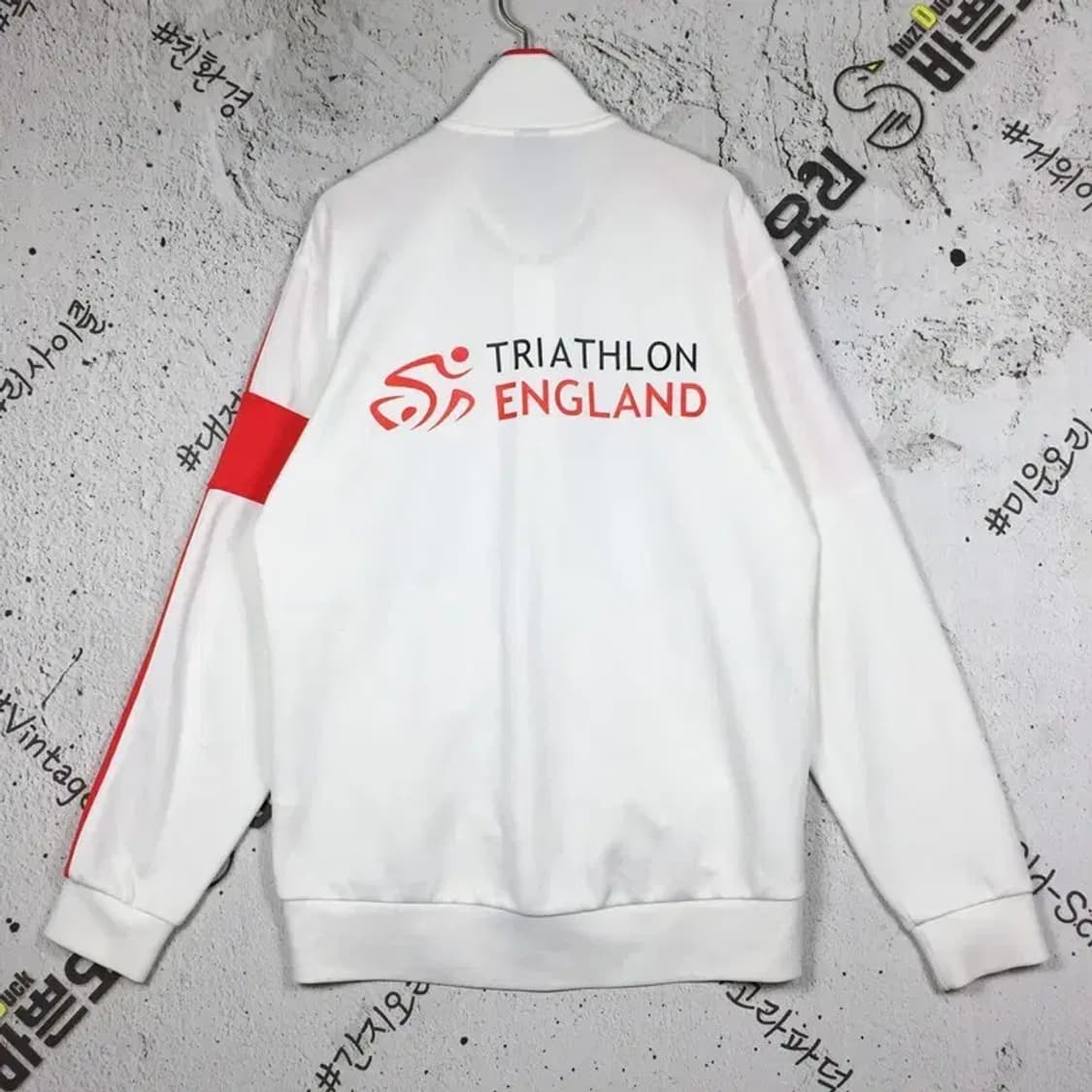 데상트 트라이애슬론 잉글랜드 져지 자켓 화이트 95 3100242 상품이미지2