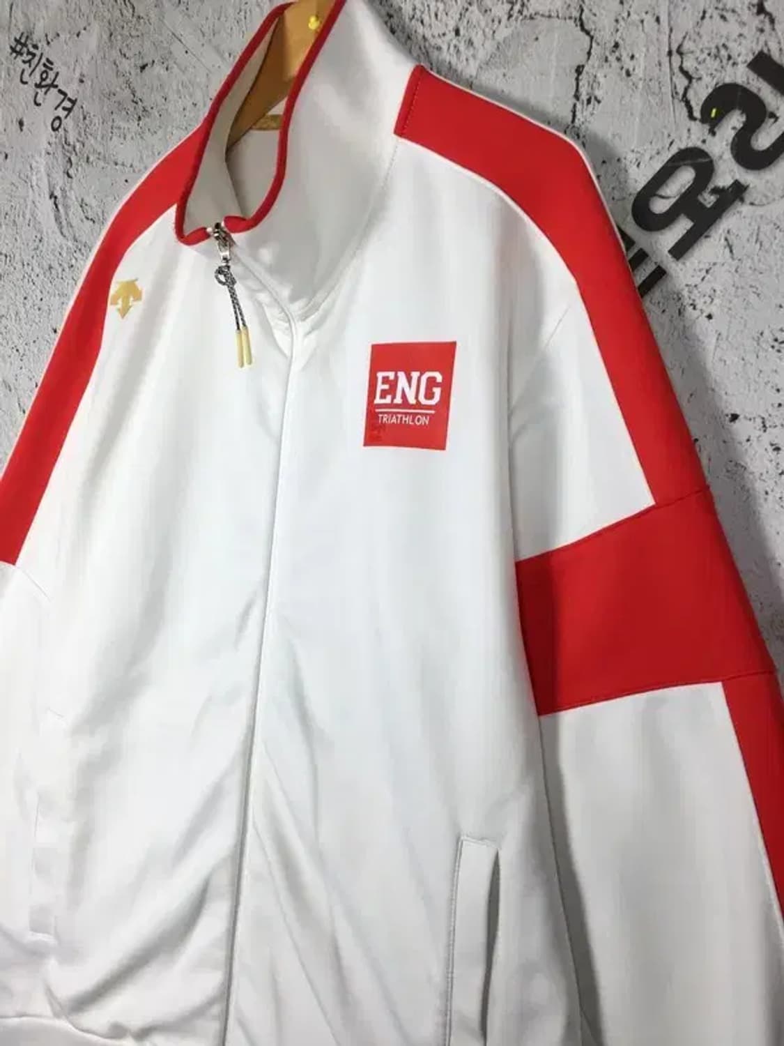 데상트 트라이애슬론 잉글랜드 져지 자켓 화이트 95 3100242 상품이미지3