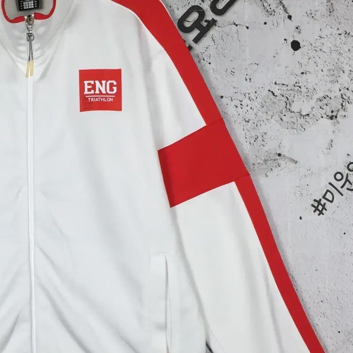 데상트 트라이애슬론 잉글랜드 져지 자켓 화이트 95 3100242 상품이미지5