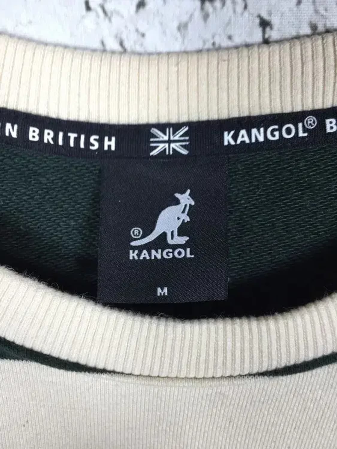 캉골 KANGOL 스웻 맨투맨 딥그린&크림 M 2200217 상품이미지4
