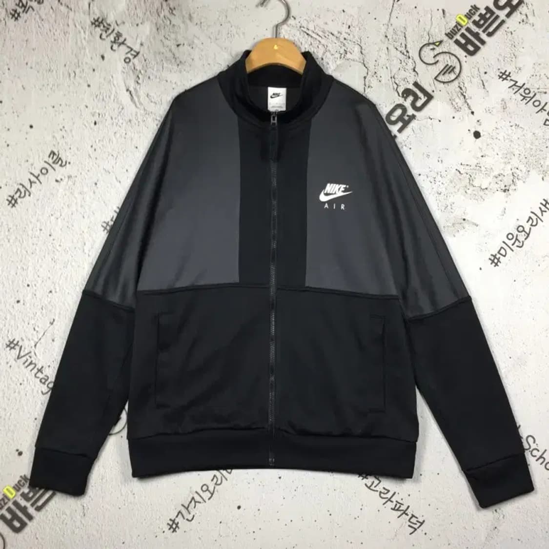 NIKE 나이키 에어 풀집업 자켓 져지 블랙 L/100 3100243 상품이미지1