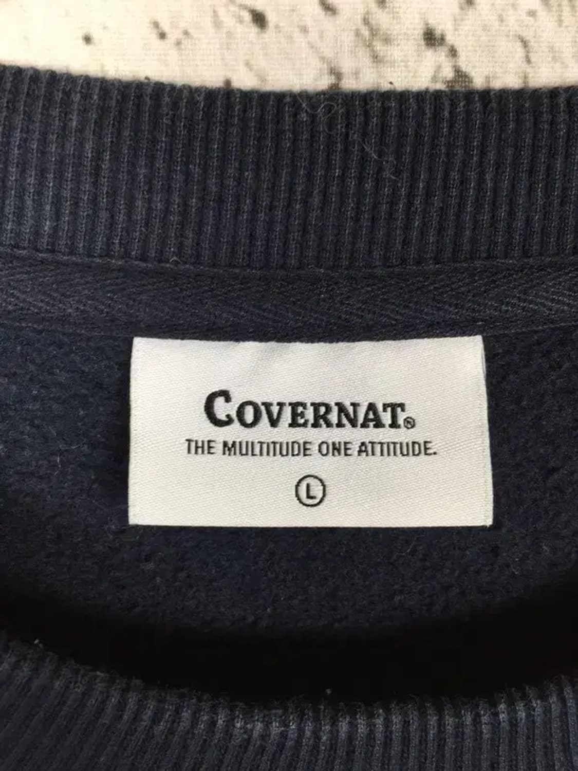 커버낫 COVERNAT 아치로고 스웨트 맨투맨 네이비 L 2200218 상품이미지7