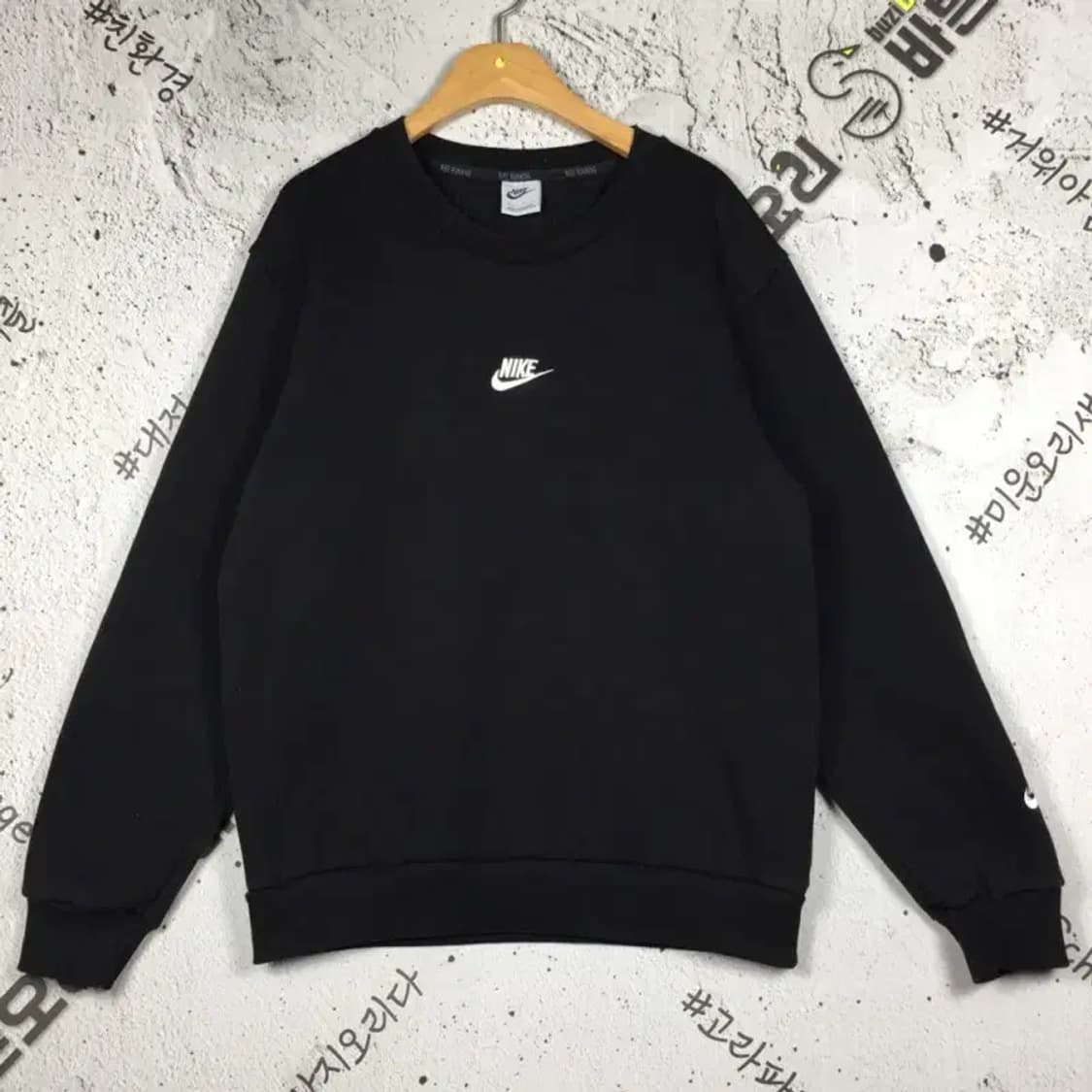 나이키 NIKE 런닝 기모 맨투맨 블랙 M 2200219 상품이미지1