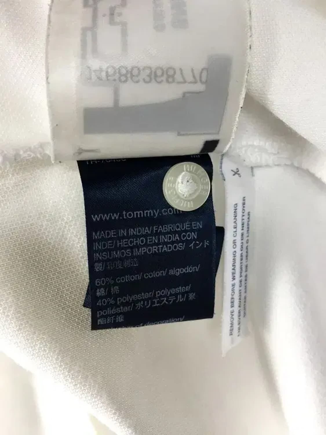 타미힐피거 TOMMY 반팔 카라티 화이트 L 1000474 상품이미지7