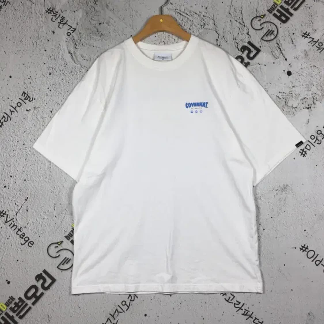 커버낫 COVERNAT 반팔 티 화이트 L 1000475 상품이미지1