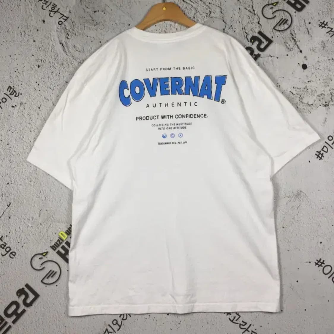 커버낫 COVERNAT 반팔 티 화이트 L 1000475 상품이미지2