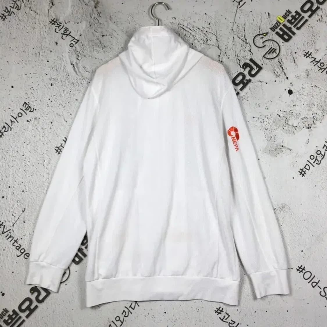네파 NEPA 테크 런닝 후드 집업 바람막이 화이트 95 3800172 상품이미지2