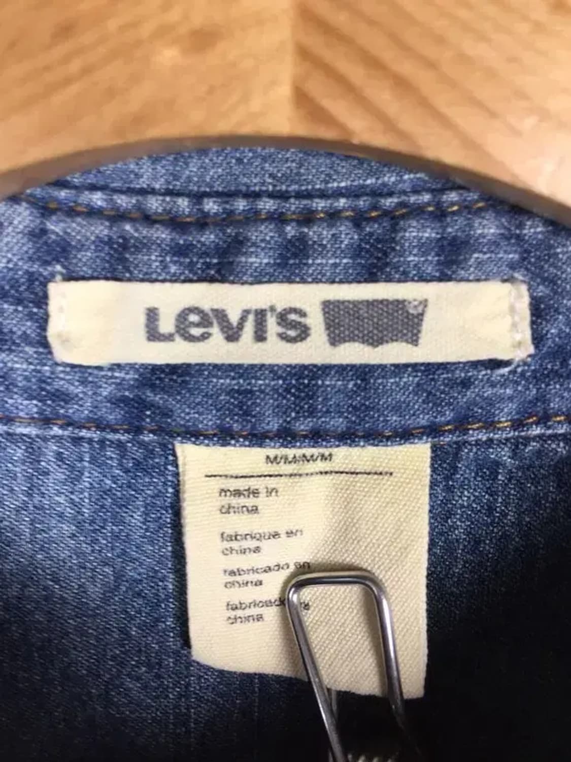 리바이스 LEVI'S 여성 중청 데님 셔츠 네이비 M 1100325 상품이미지6