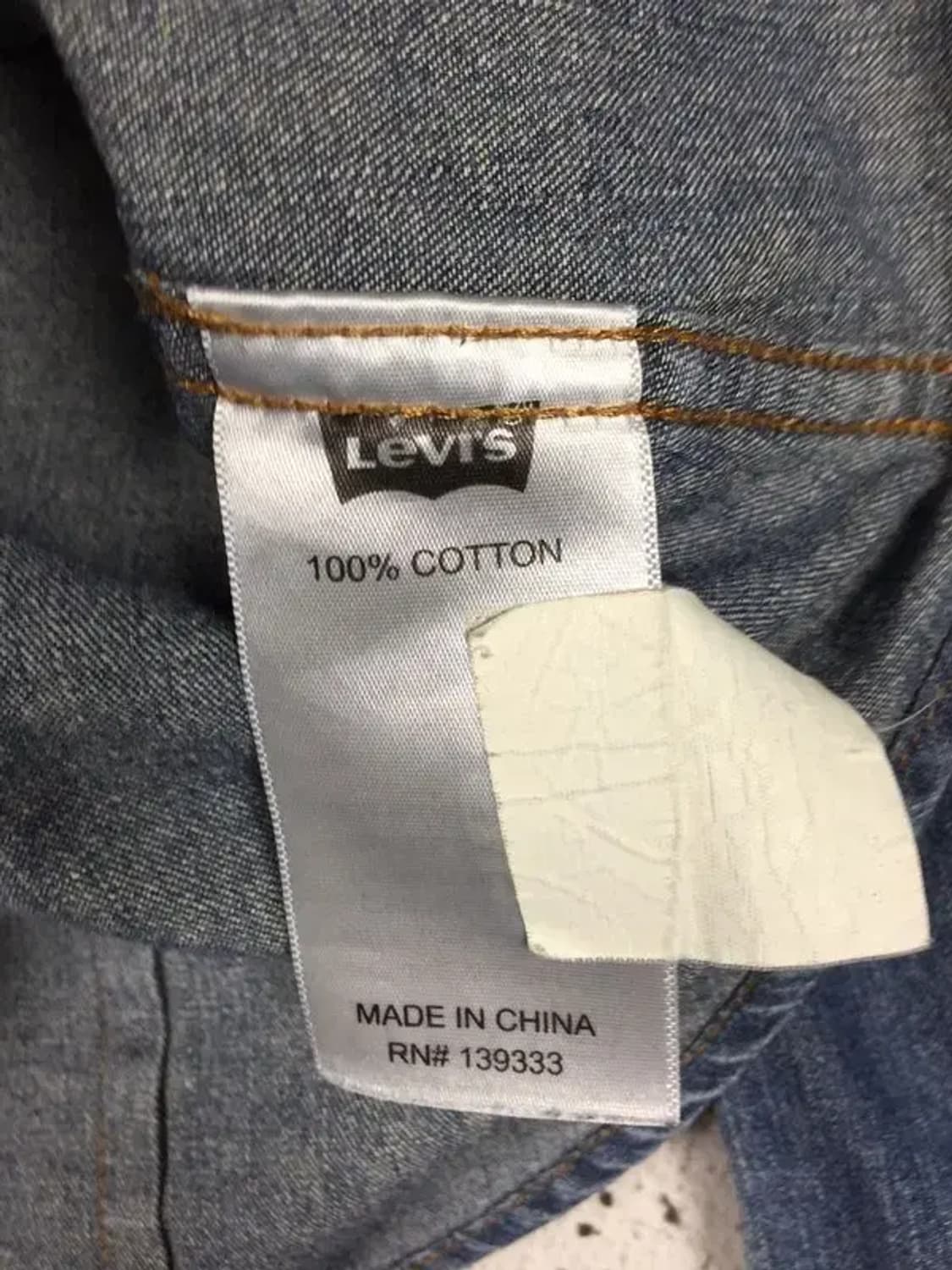리바이스 LEVI'S 여성 중청 데님 셔츠 네이비 M 1100325 상품이미지7