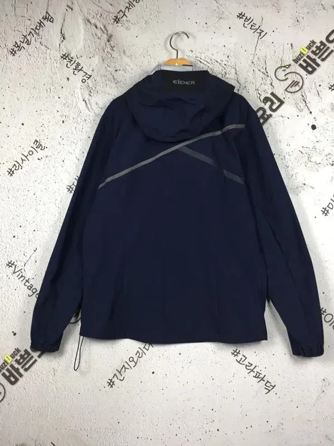 아이더 EIDER 바람막이 후드 자켓 네이비 L 3800174 상품이미지2