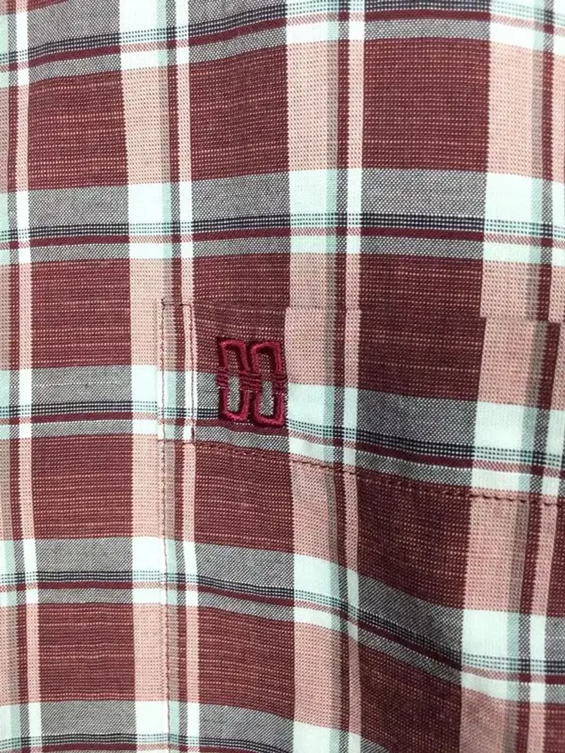 닥스 DAKS 긴팔 셔츠 와인 타탄체크 100 1100328 상품이미지5