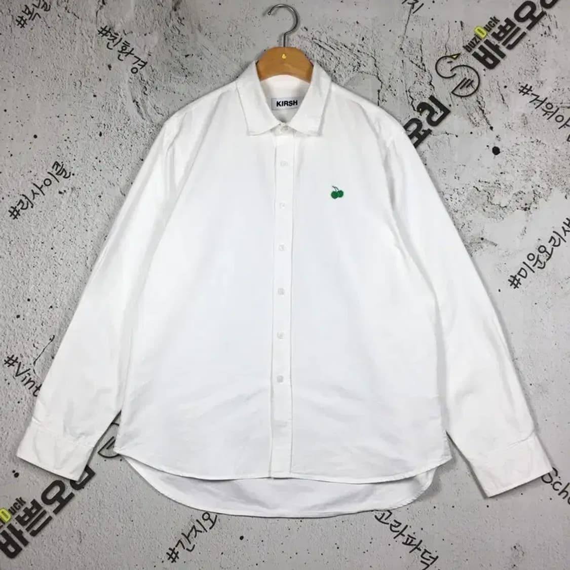 키르시 KIRSH 스몰체리 옥스포드 셔츠 화이트 1 1100332 상품이미지1