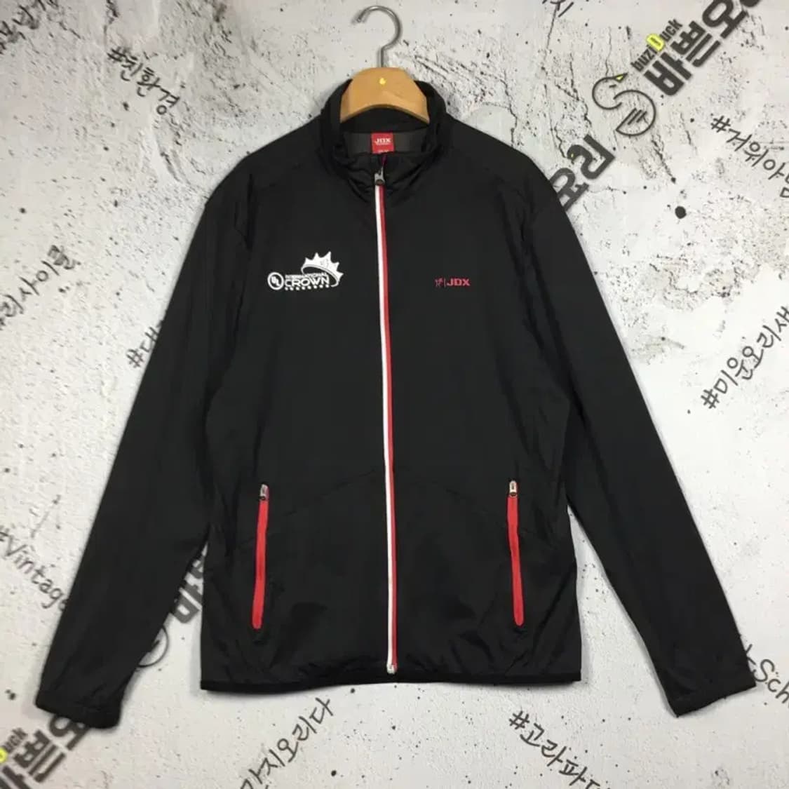 제이디엑스 JDX 바람막이 골프 집업 자켓 블랙 100 3800177 상품이미지1