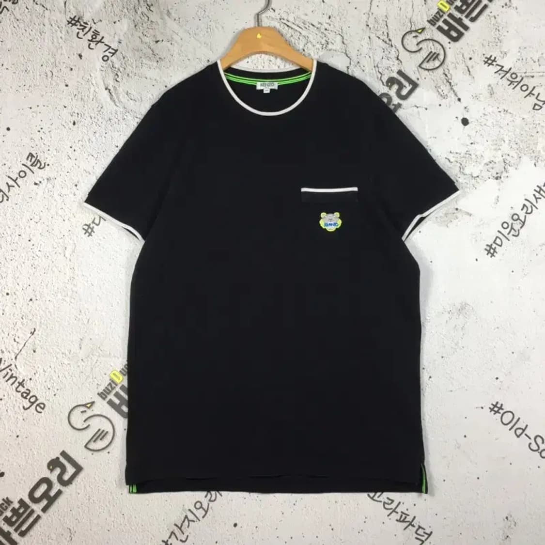 겐조 KENZO 포켓 반팔 티 블랙 M 1000480 상품이미지1