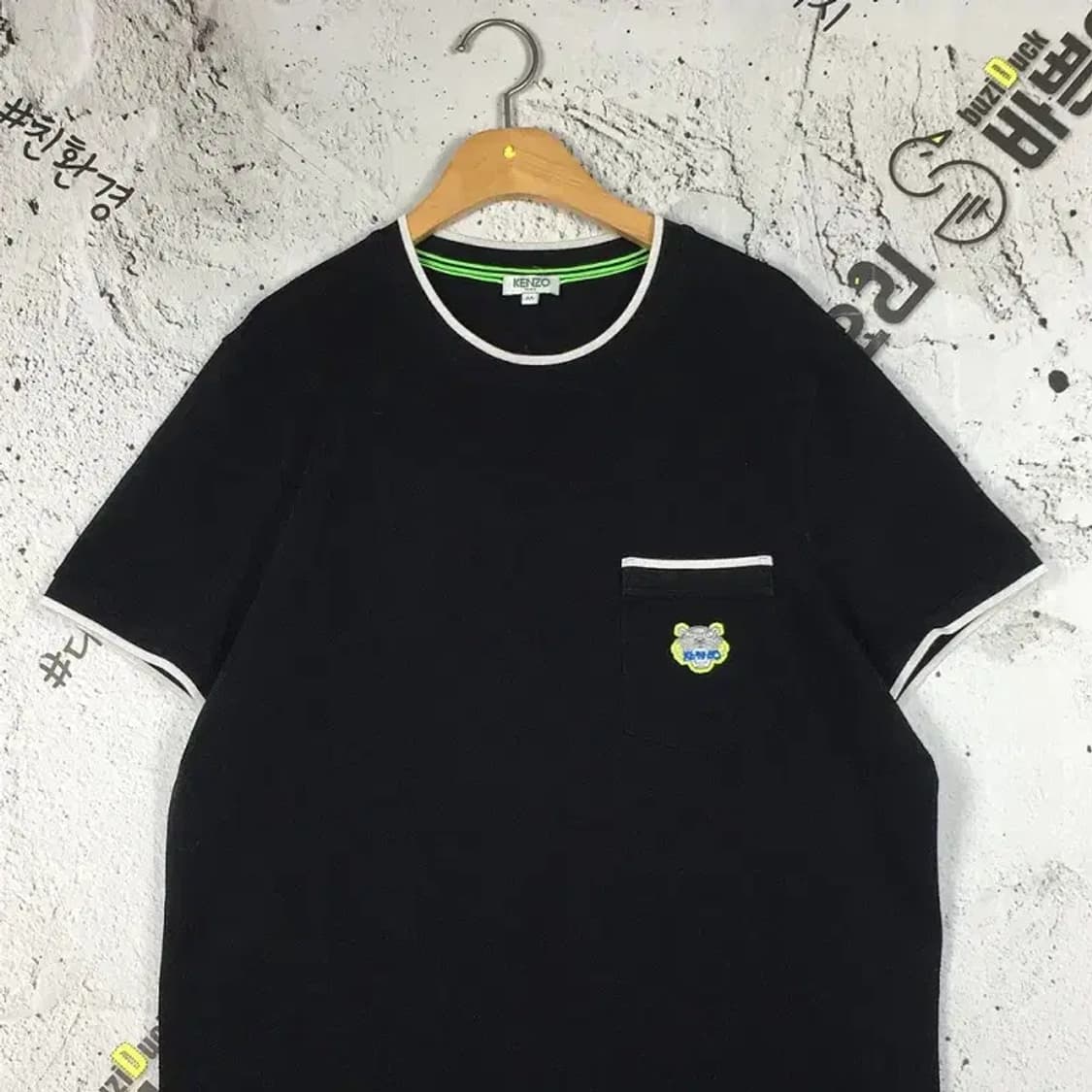 겐조 KENZO 포켓 반팔 티 블랙 M 1000480 상품이미지4