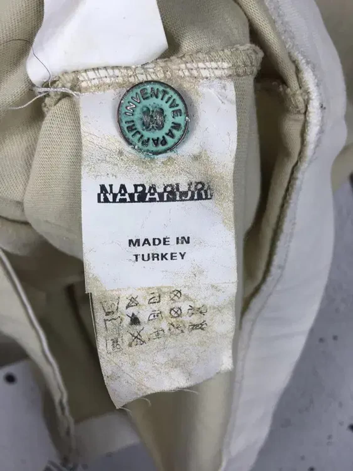 나파피리 NAPAPIJRI 빈티지 긴팔 카라 티 베이지 S 2100139 상품이미지8