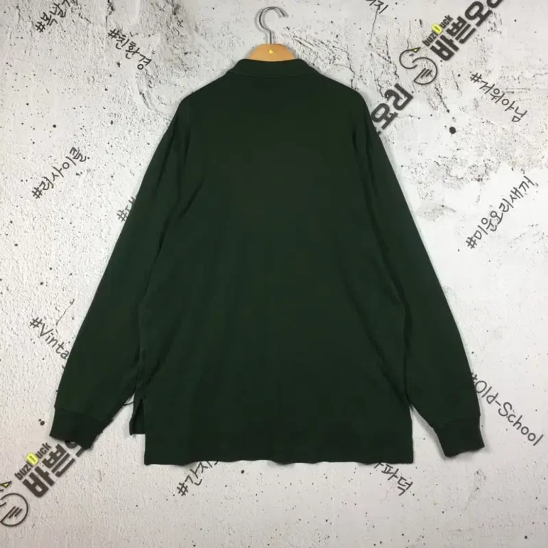 폴로랄프로렌 POLO 피케 긴팔 카라 티 그린 M/105 2100142 상품이미지2