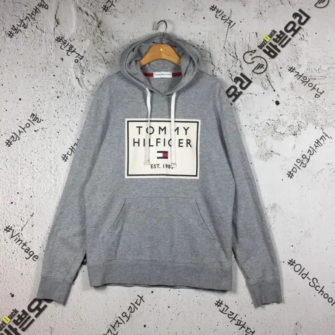 타미힐피거 포켓 후드티 라이트 그레이 95 2300193 상품이미지1