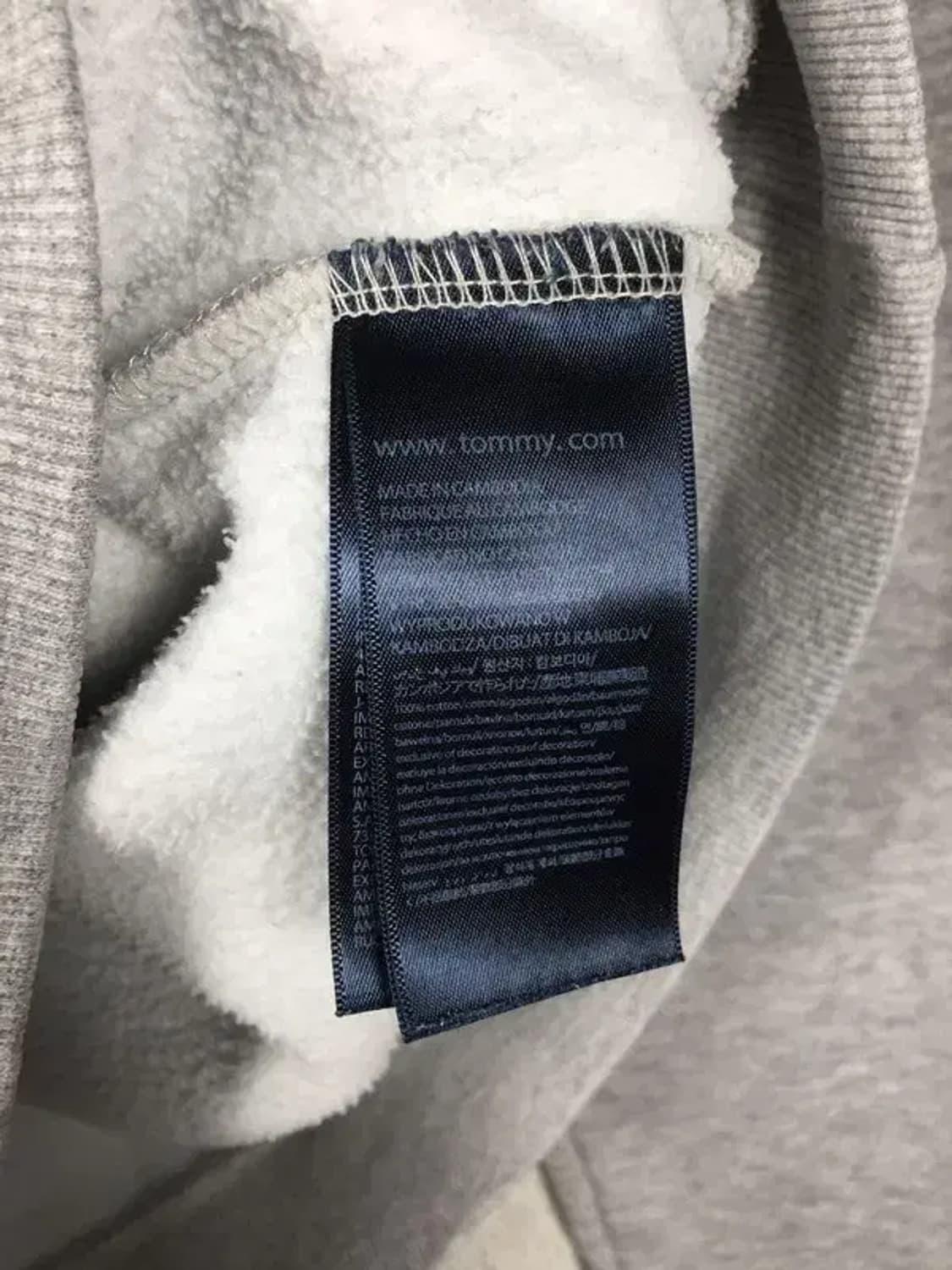 타미힐피거 TOMMY 기모 맨투맨 라이트 그레이 S 2200234 상품이미지9