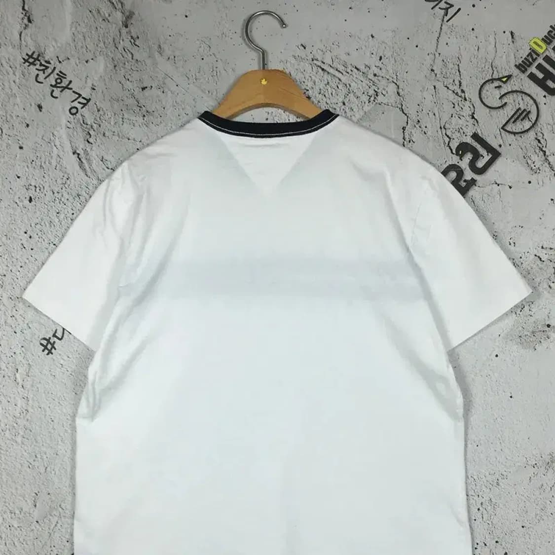 타미힐피거 TOMMY 플래그 반팔 티 화이트 M 1000484 상품이미지5