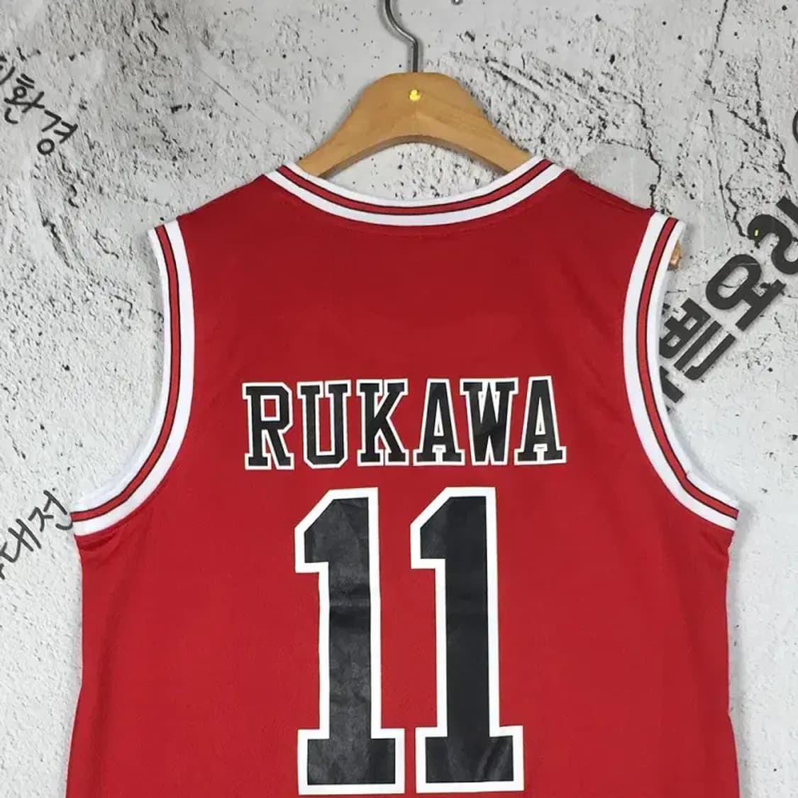 슬램덩크 북산 서태웅 11번 농구 유니폼 져지 레드 L 1000487 상품이미지4