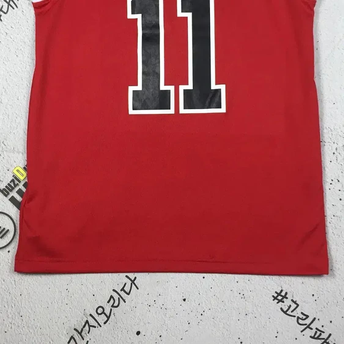 슬램덩크 북산 서태웅 11번 농구 유니폼 져지 레드 L 1000487 상품이미지5