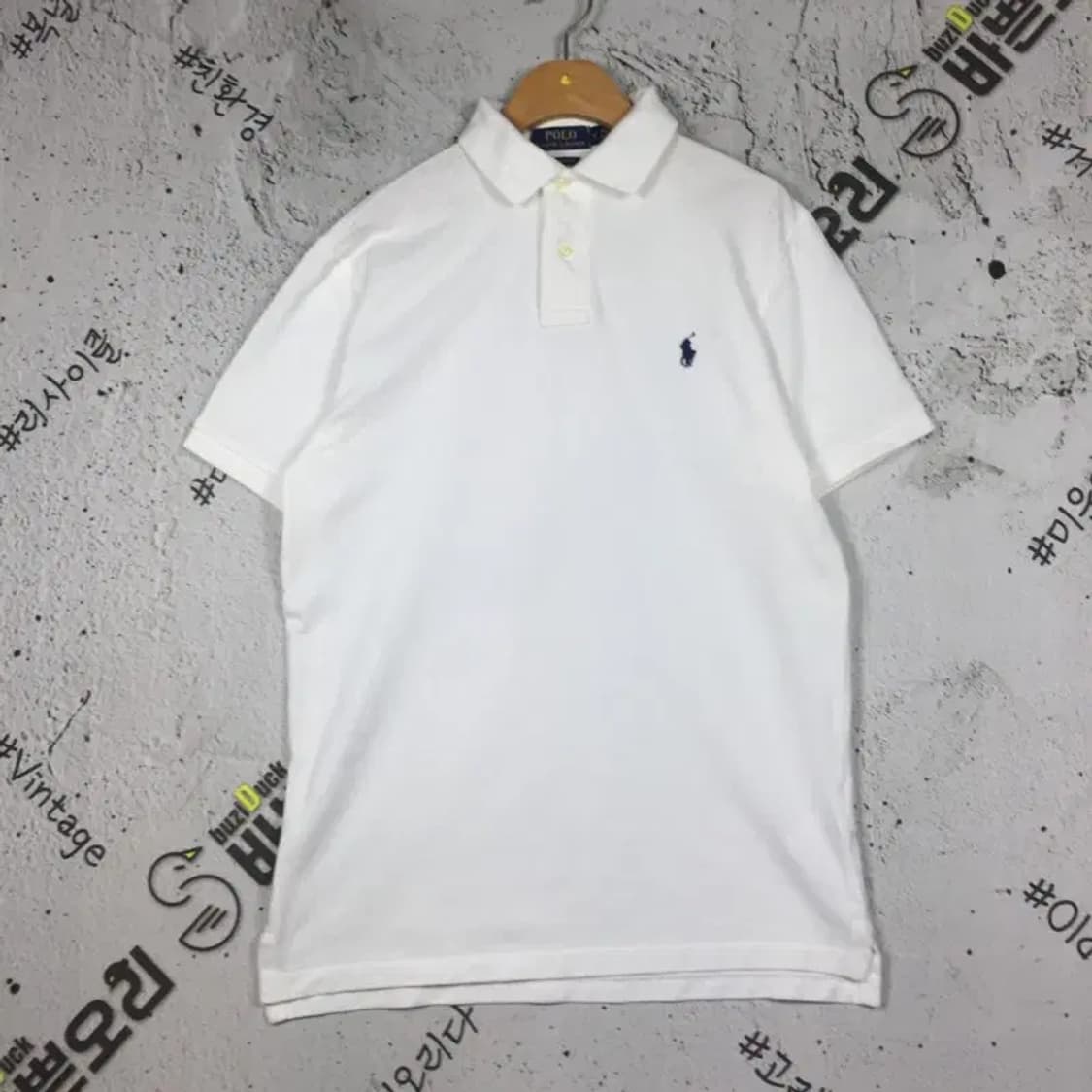 폴로랄프로렌 POLO 반팔 피케 카라티 화이트 M 1000486 상품이미지1