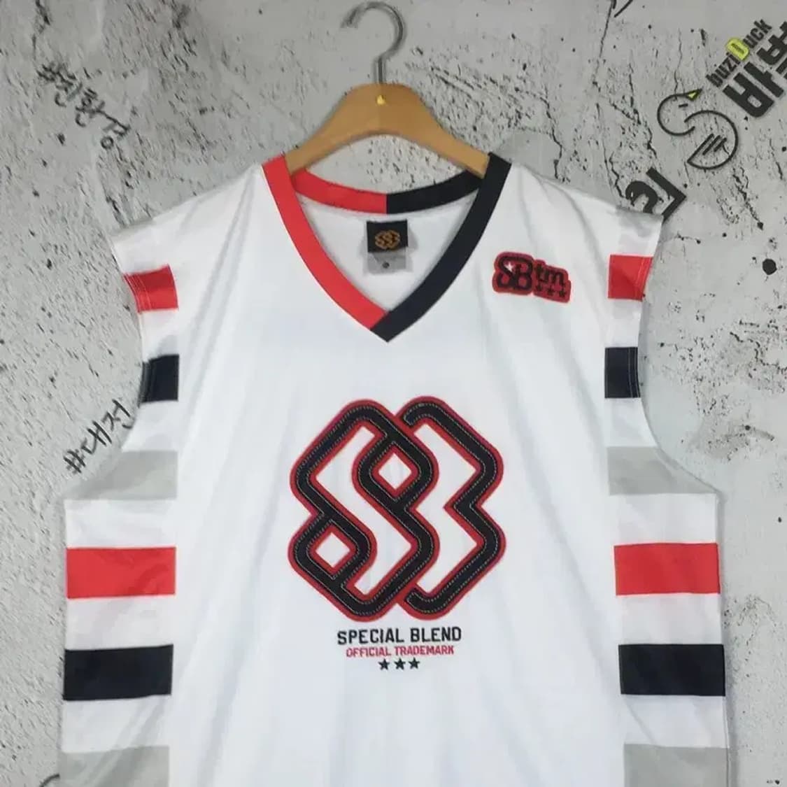 스페셜블랜드 보드 스케이트 유니폼 민소매 화이트 XXL 1000492 상품이미지4