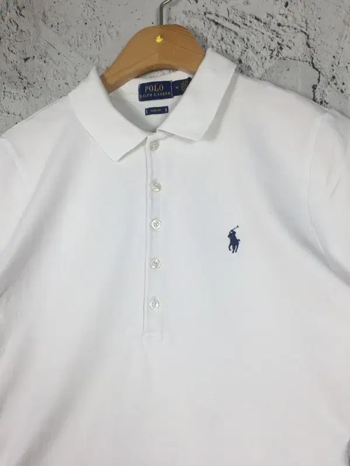 폴로랄프로렌 슬림핏 여성 반팔 카라티 화이트 M 1000495 상품이미지7