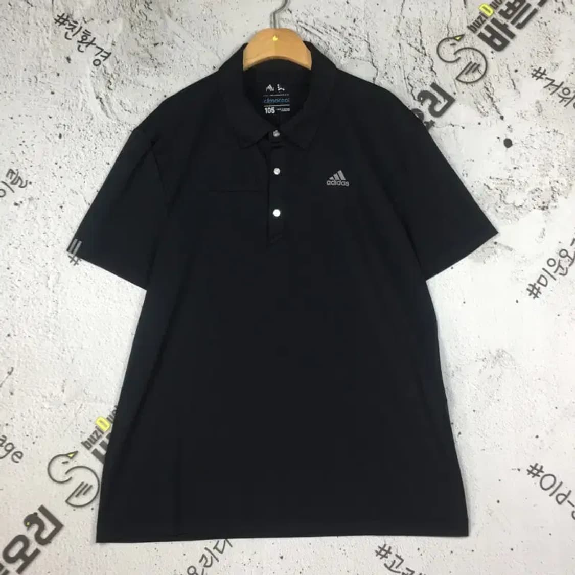 아디다스 기능성 골프 반팔 카라티 블랙 105 1000490 상품이미지1